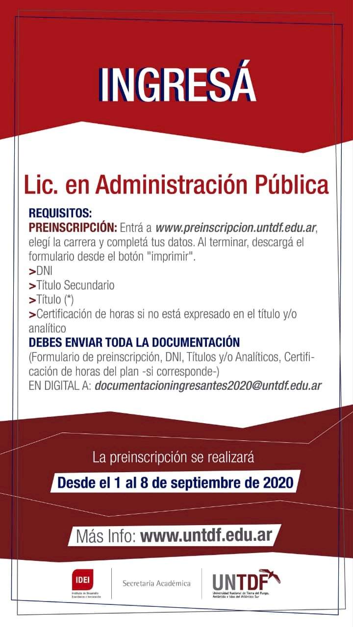 Licenciatura en Administración Pública - El Sureño