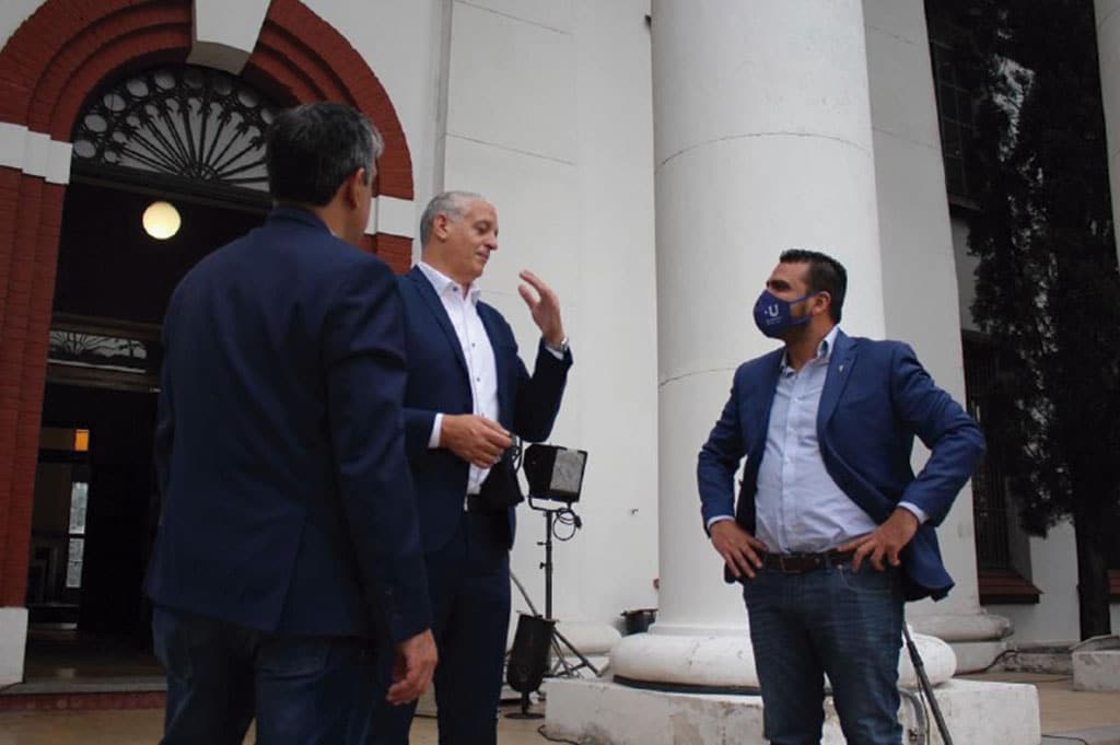 The mayor Vuoto and Senator Rodríguez were in the Memory and Human Rights Space