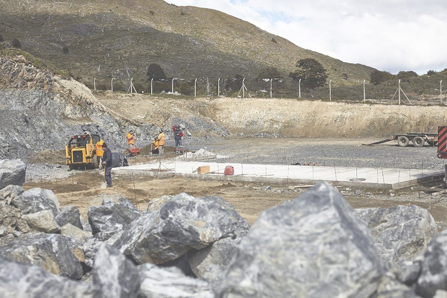 Instalación de la planta de asfalto municipal