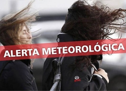 Alerta amarilla por vientos fuertes