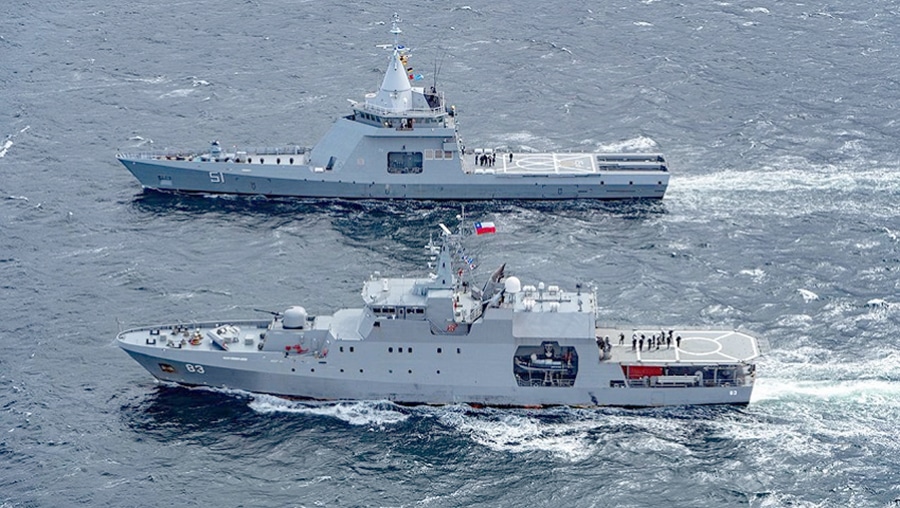 Las Armadas de Argentina y Chile se reunieron en el Beagle