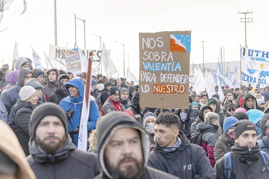 Imágenes del histórico paro en defensa de la industria