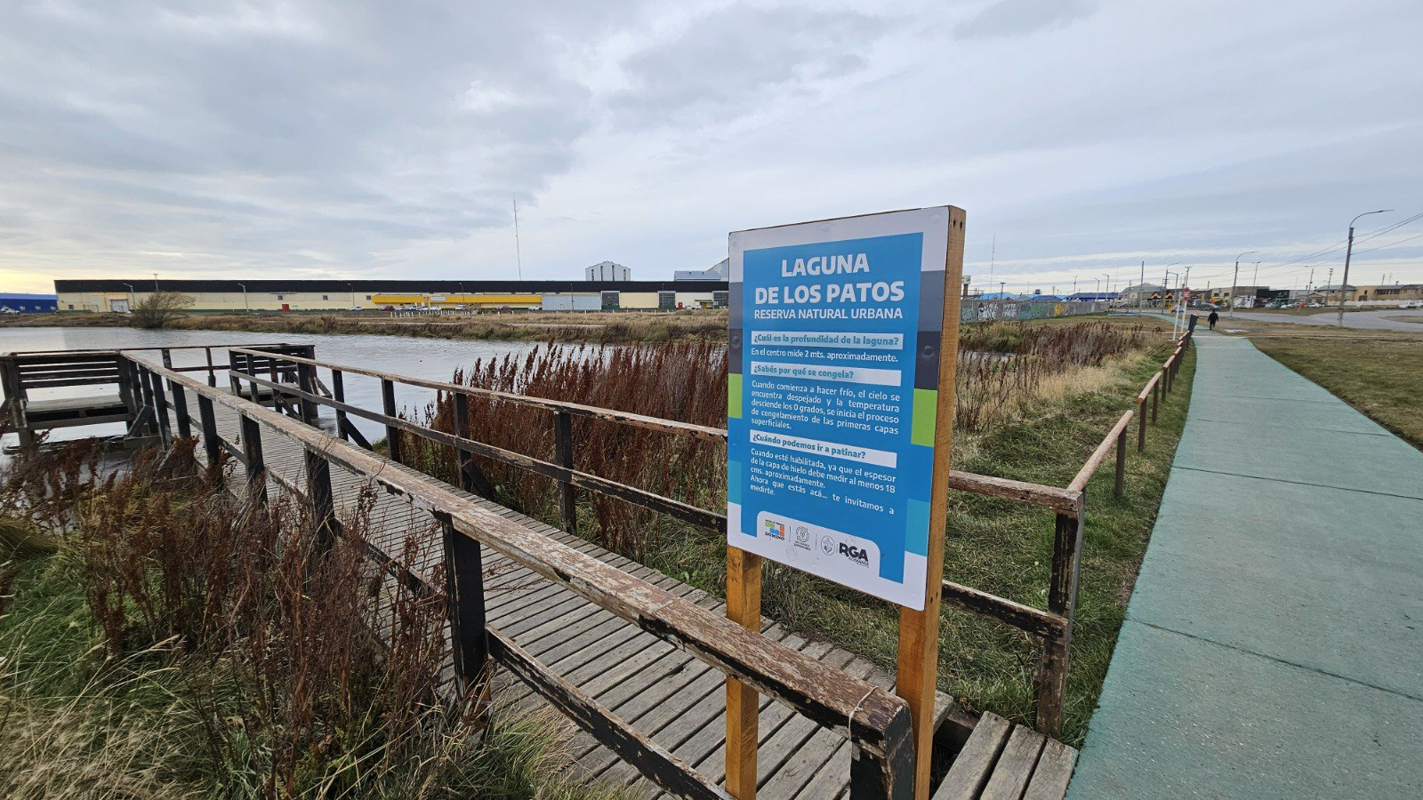 La Laguna de los Patos no está habilitada para actividades invernales