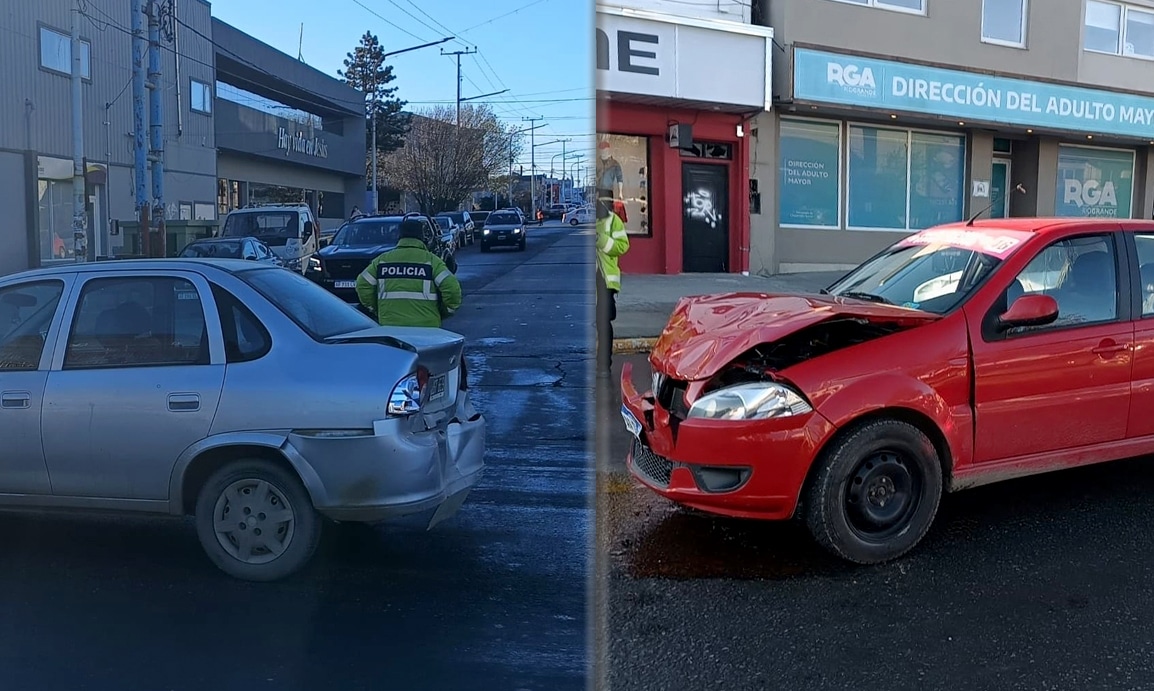Colisión vehicular en esquina semaforizada