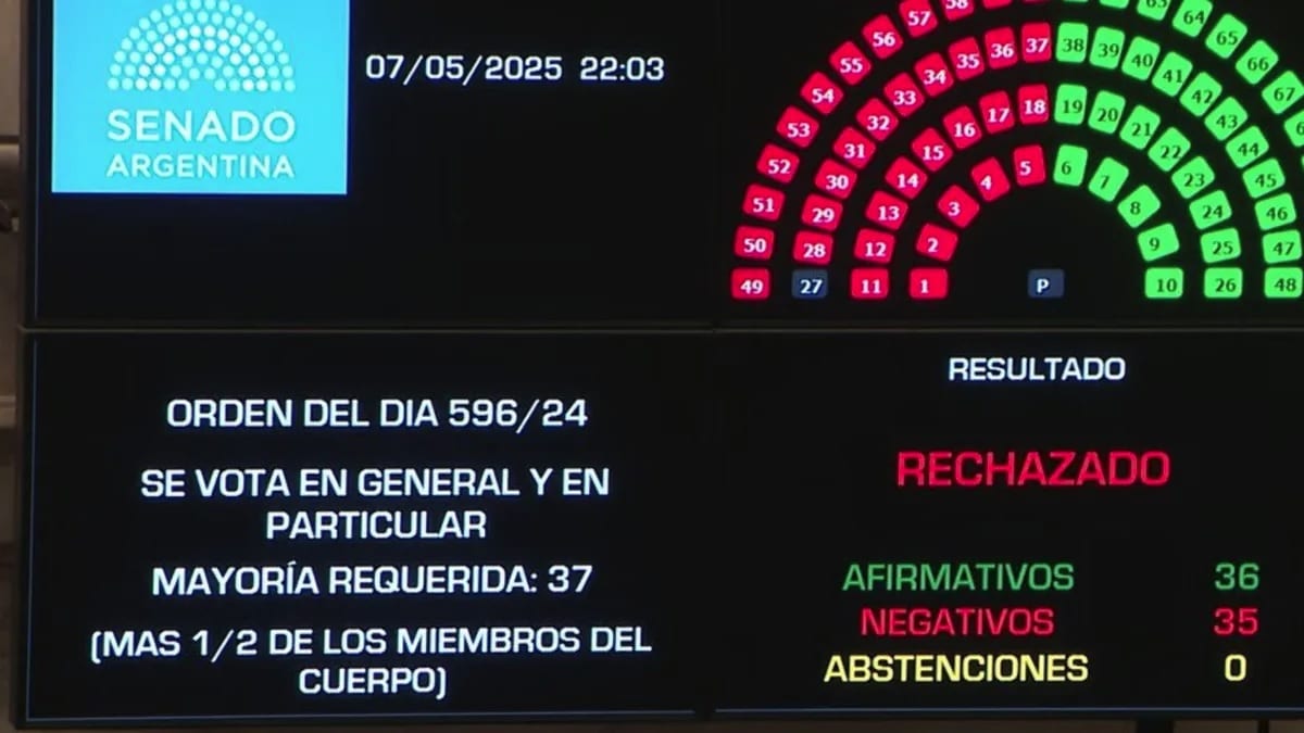 El Senado rechazó el proyecto de ley de Ficha Limpia