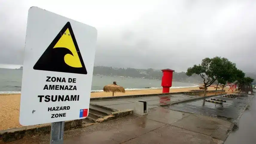 Sismo en Chile con alerta de tusnami
