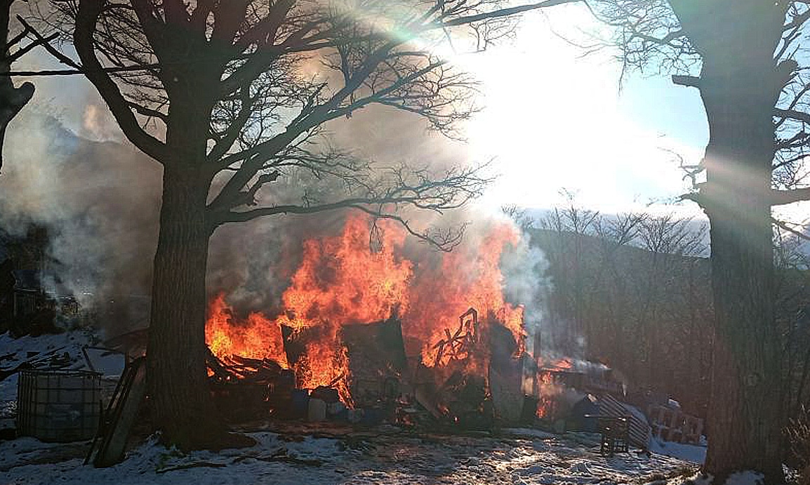Incendió destruyó una vivienda