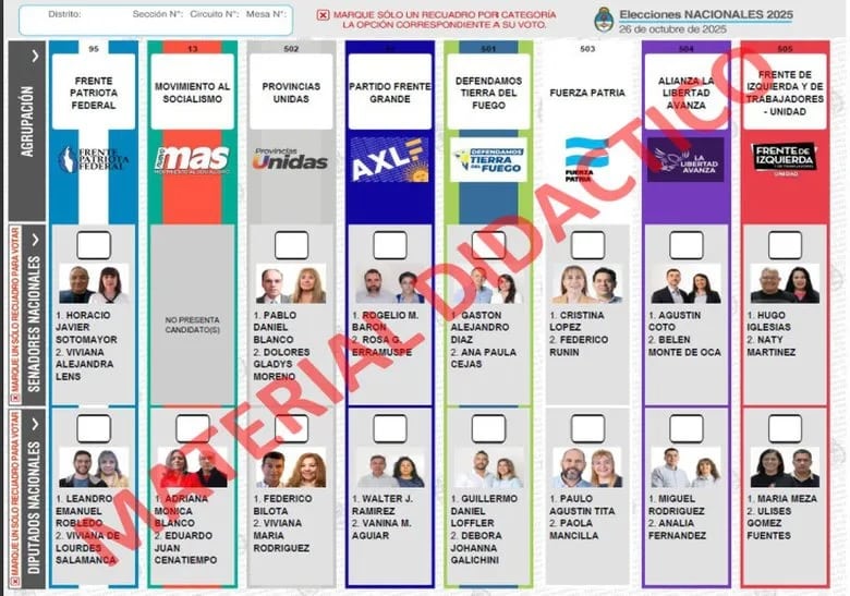 De cara a octubre, así quedó la boleta única para senadores y diputados en la provincia