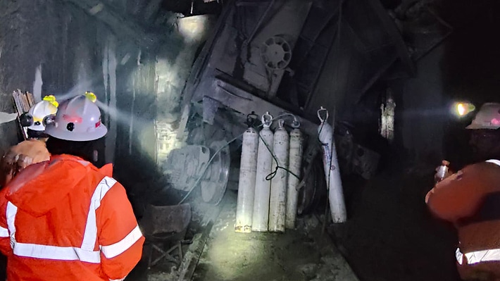 Chile: un trabajador murió y hay cinco desaparecidos tras un derrumbe en una mina
