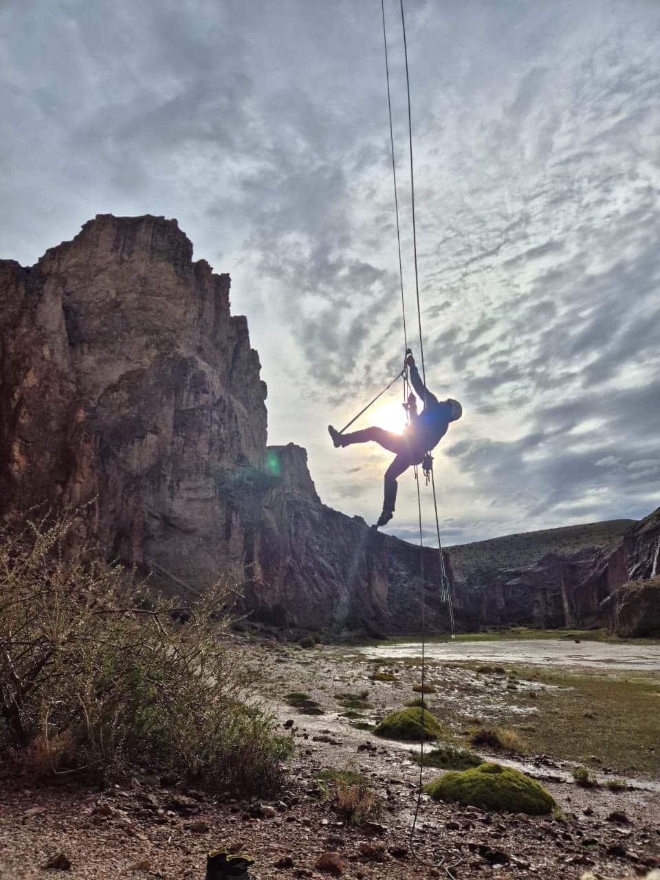 El Cañadón Caracoles se prepara para una nueva temporada de escalada y vida comunitaria en Parque Patagonia de Santa Cruz