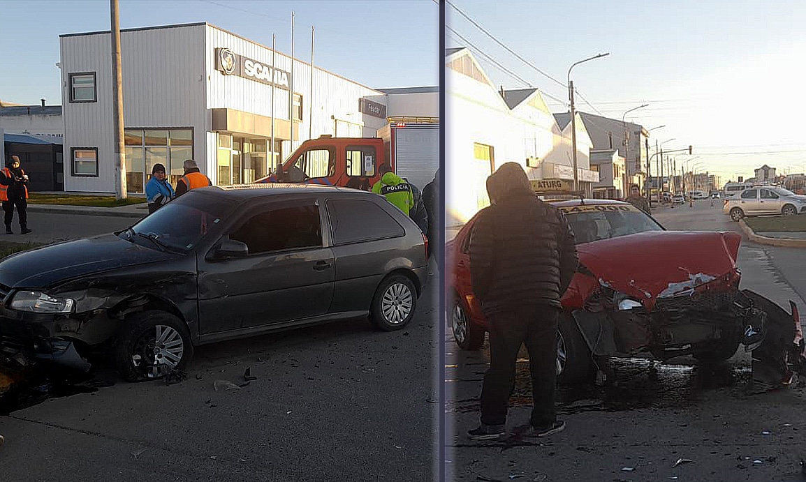 Colisionaron dos autos y los conductores resultaron con lesiones leves