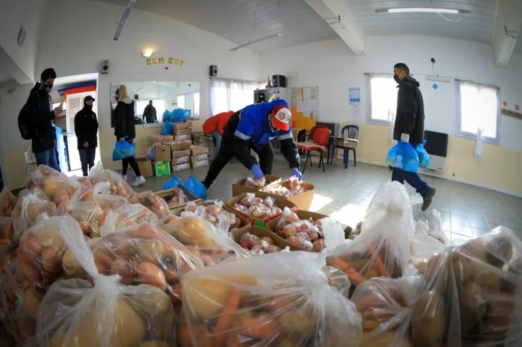 El lunes comienza la entrega de módulos alimentarios