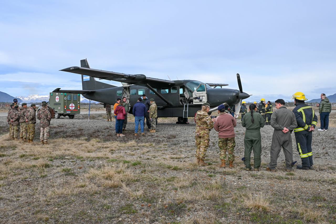 Tolhuin recibió la visita del Ejército Argentino en una jornada de cooperación y soberanía