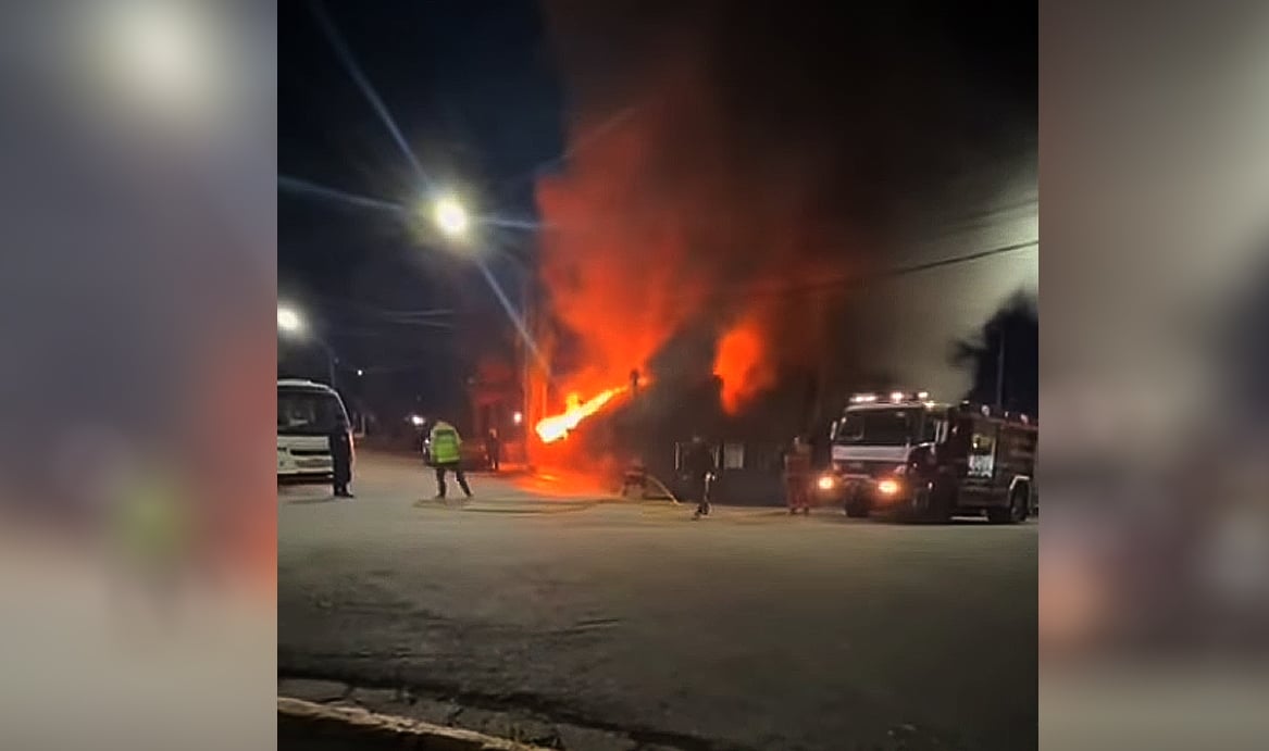 Incendio en un local gastronómico