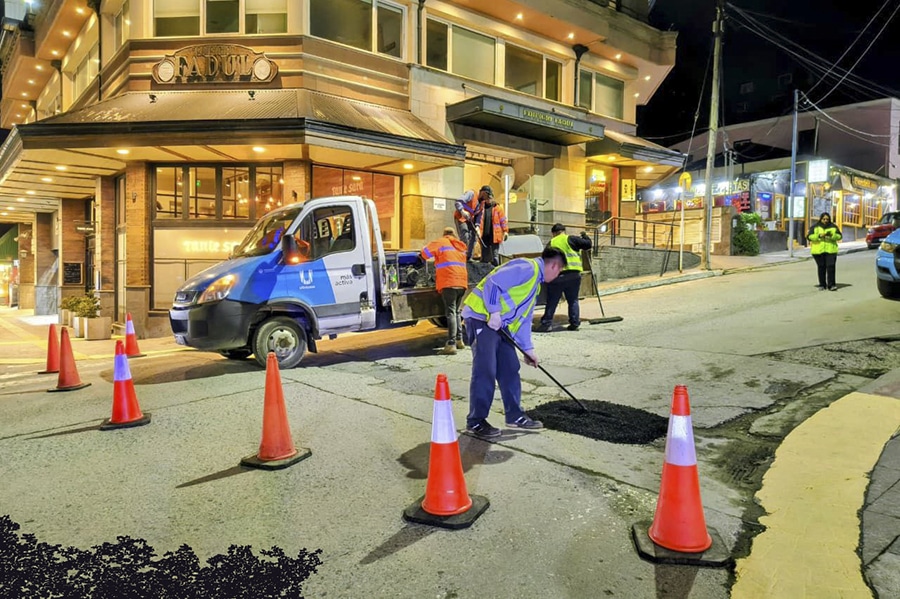 Sigue la recuperación vial en Ushuaia