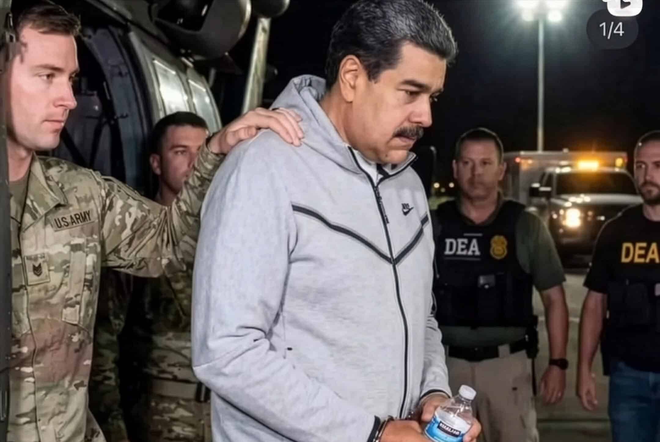 Trasladaron a Nicolás Maduro al tribunal en Nueva York en medio de un mega operativo de seguridad